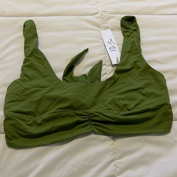 Riot Swim Pico Top, Matcha, size small - Picture 3 of 5